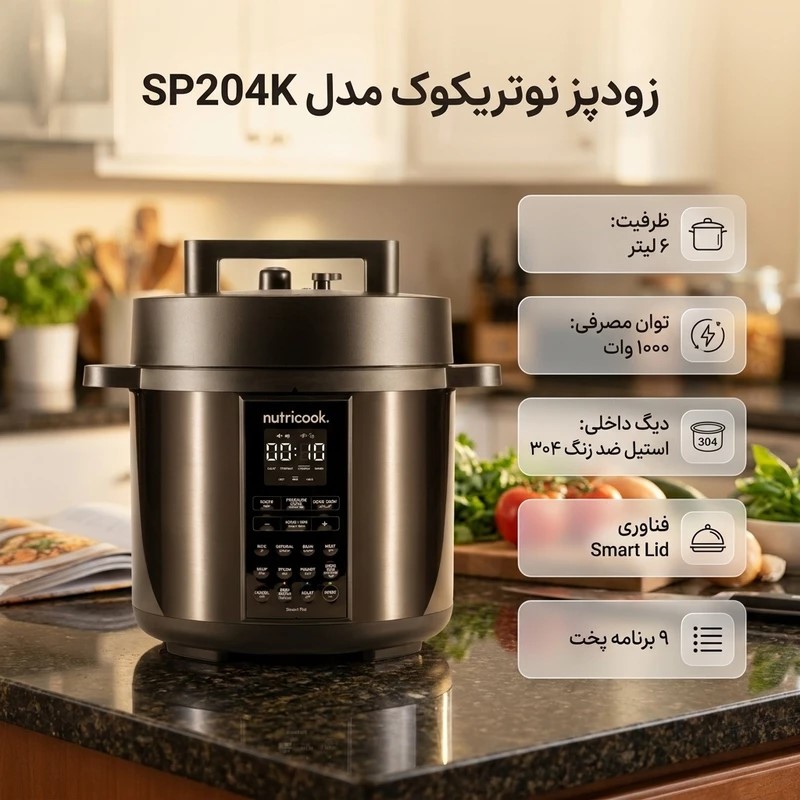 مولتی کوکر نوتریکوک مدل SP204K